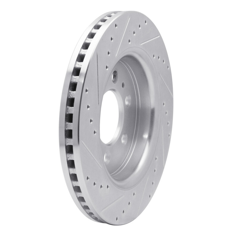 Ford F-150 Brake Rotor (1) - Front Right - R1 Concepts - Drilled & Slotted - Silver - `07-`21